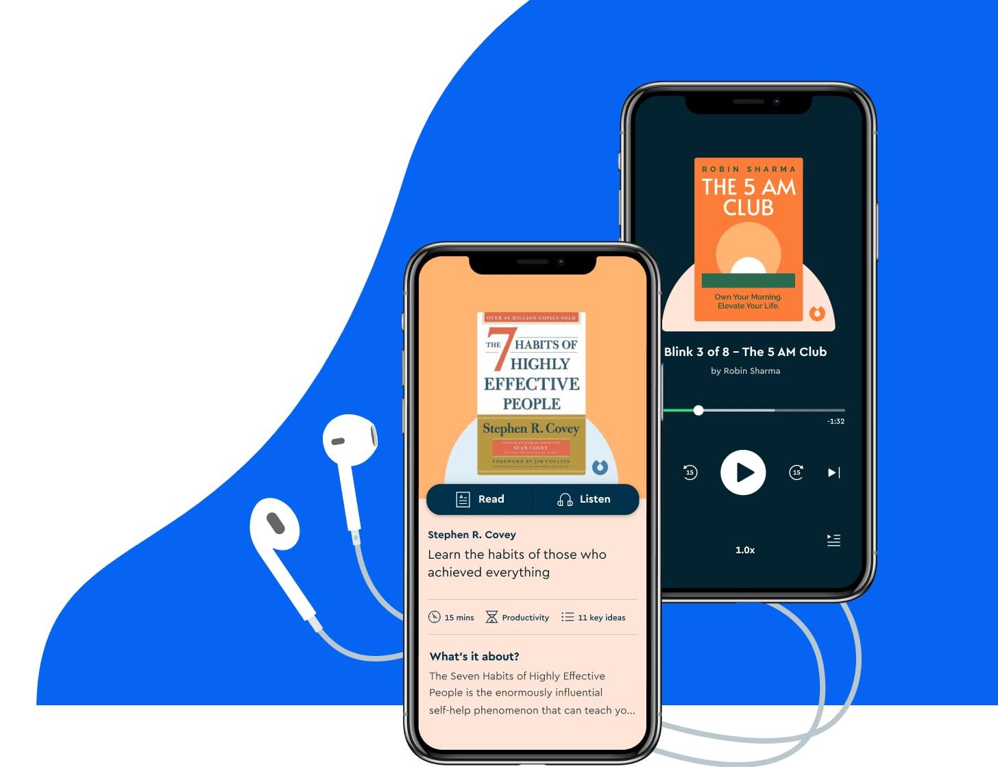 Blinkist Microlearning App Interface