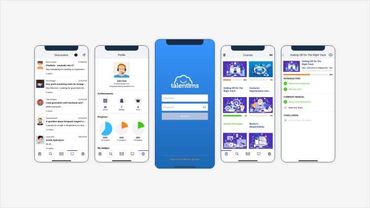 TalentLMS Microlearning Platform Interface