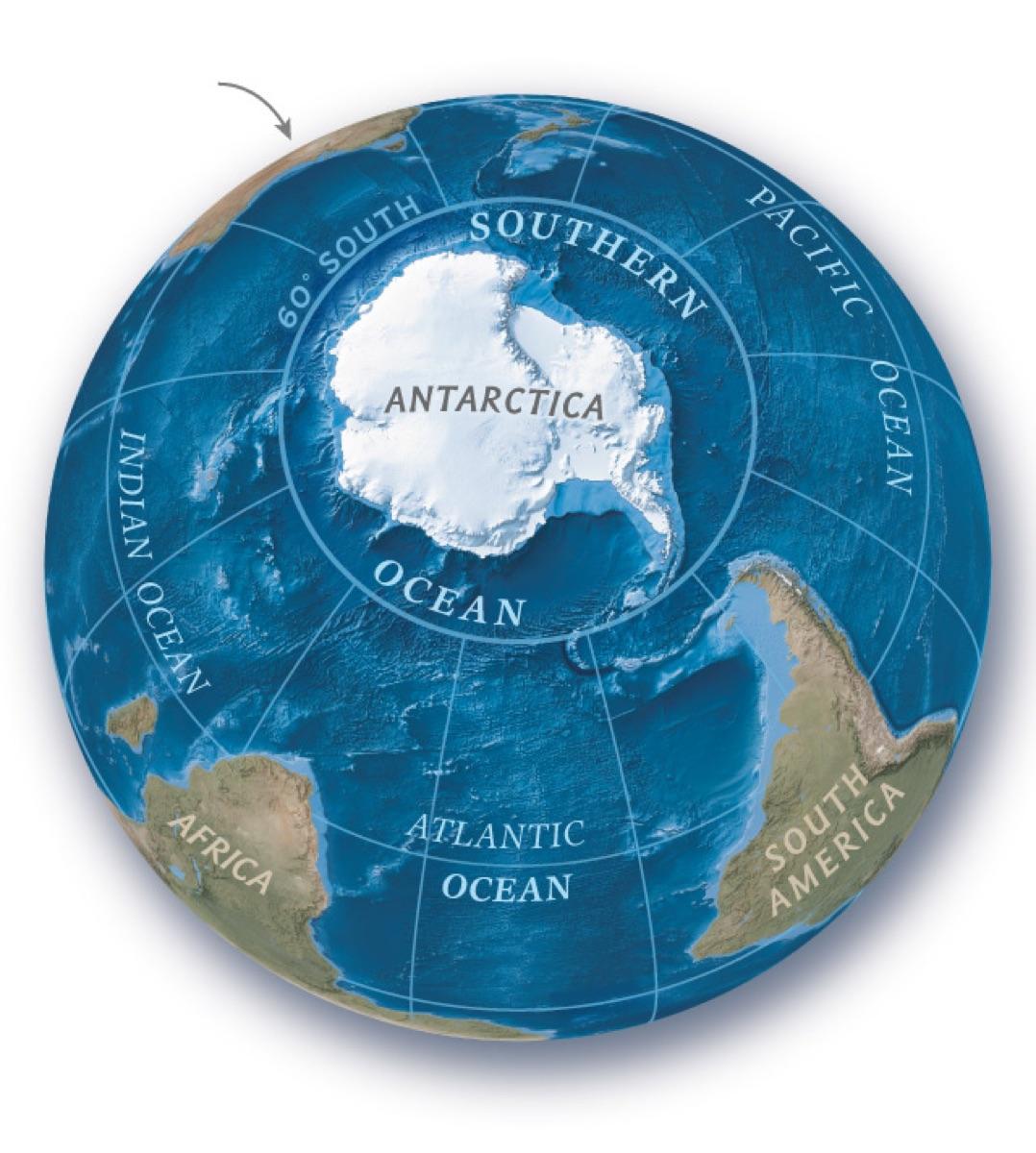 National Geographic recognizes 5 oceans