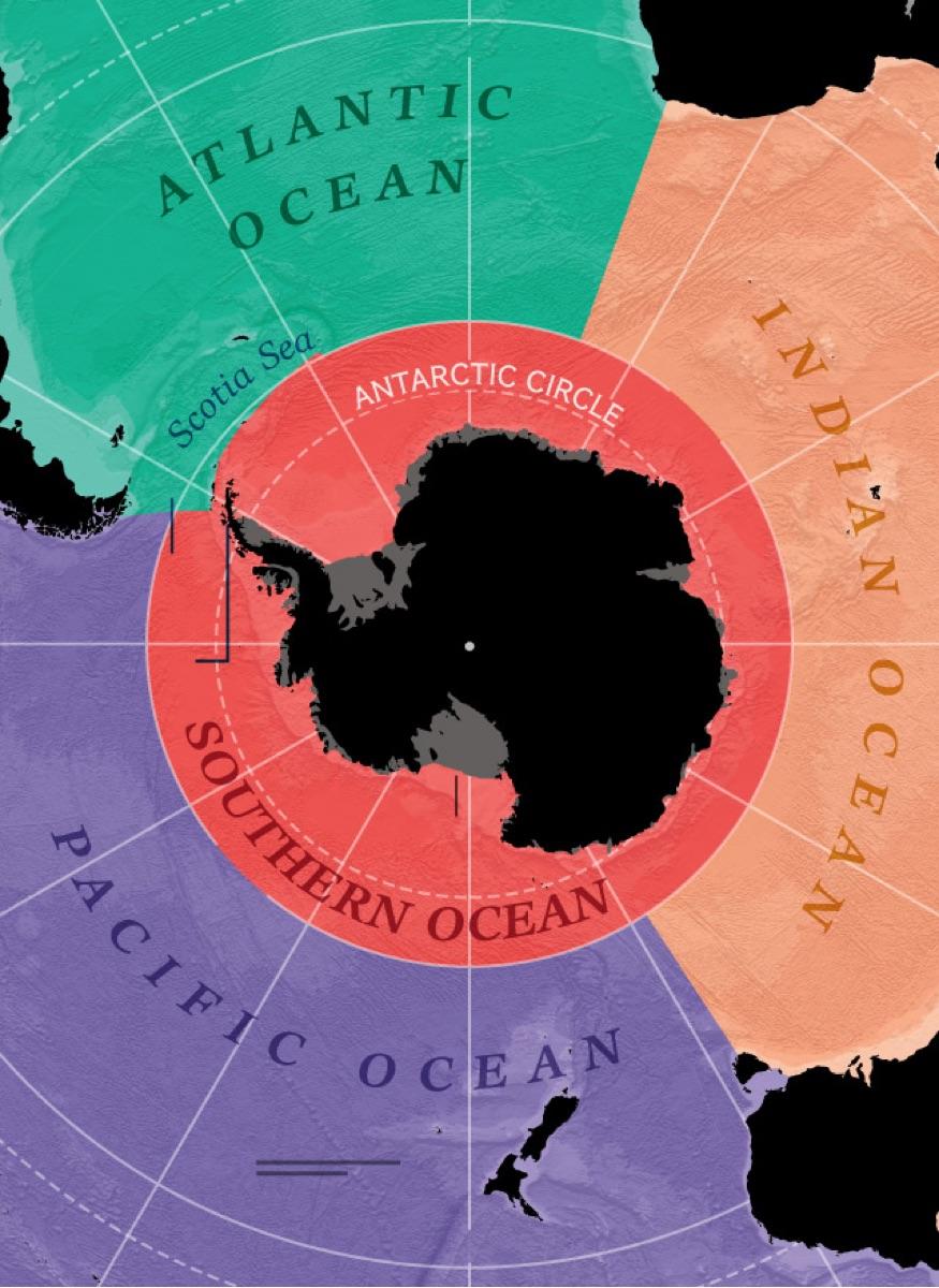 The peculiarities of the Southern Ocean