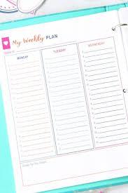 Organize the week