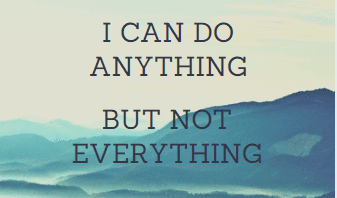 Sacrifice - From “I can do both” to ...