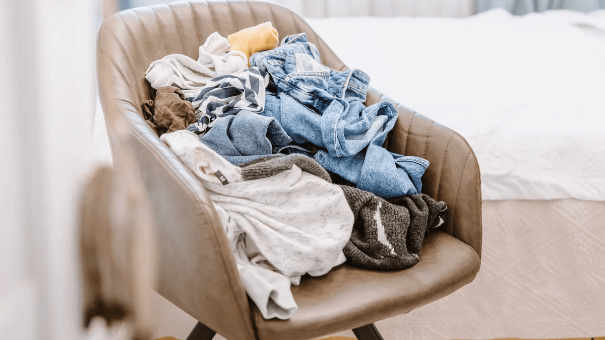 Piling Clothes on a Chair in Your Bedroom