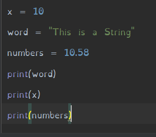 Learning Python: More on printing and variables