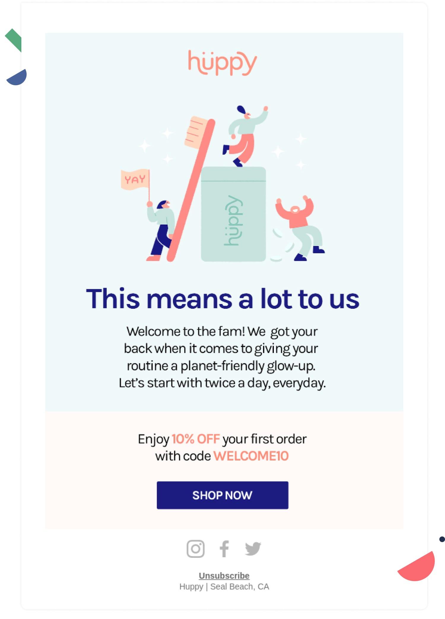Welcome E-mail