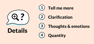 8. Ask follow up questions.