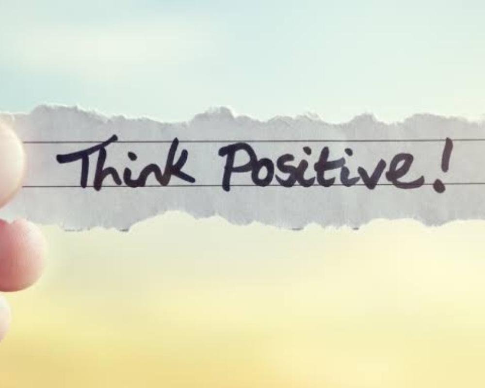 5. Think and say something positive