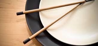 5. Never stick your chopsticks straight up.