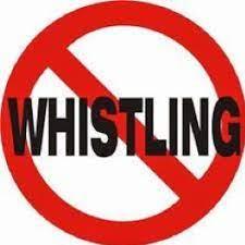 6. Whistling indoors invites evil.