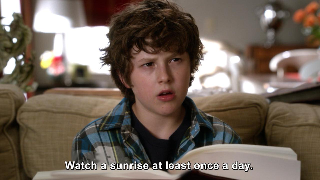 12. Watch a sunrise at least once a day.
