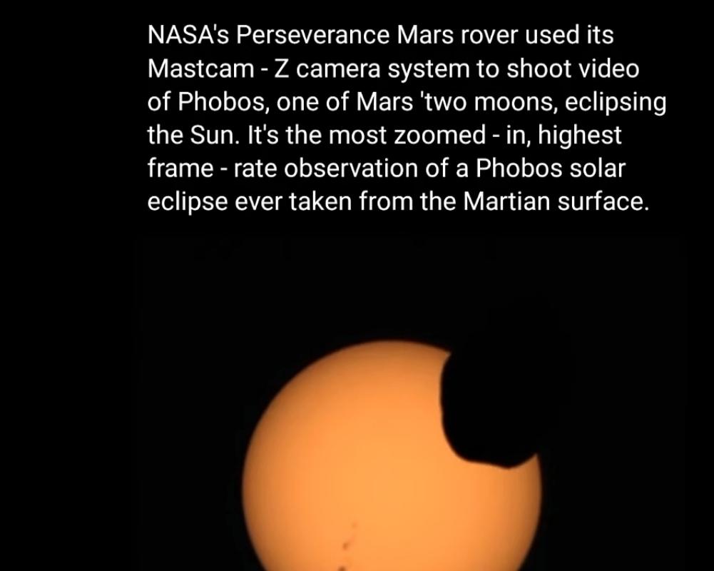 Solar Eclipse on Mars 