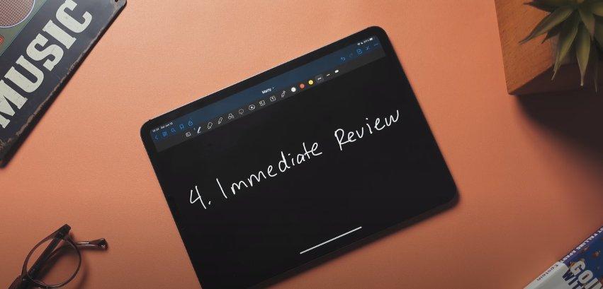 After class - 4). Immediate review