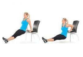 Chair tricep dips
