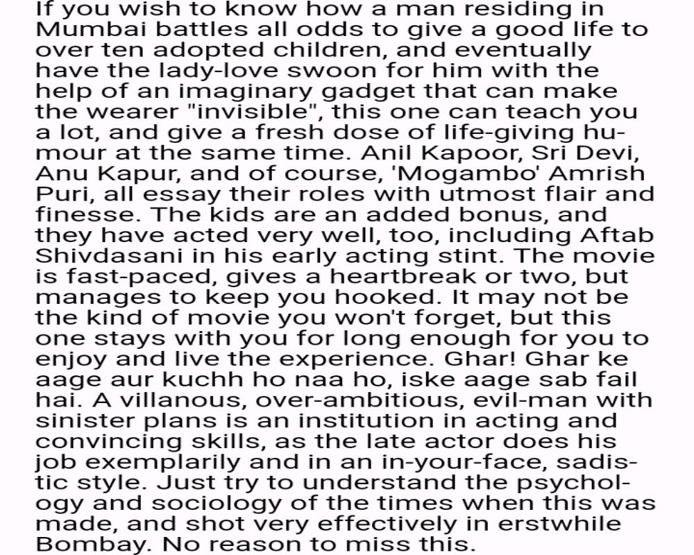 6. Mr. India