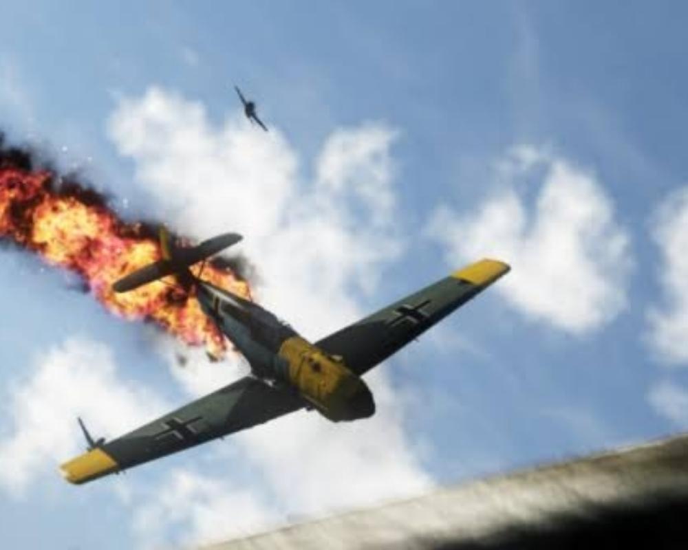 Plane On Fire 