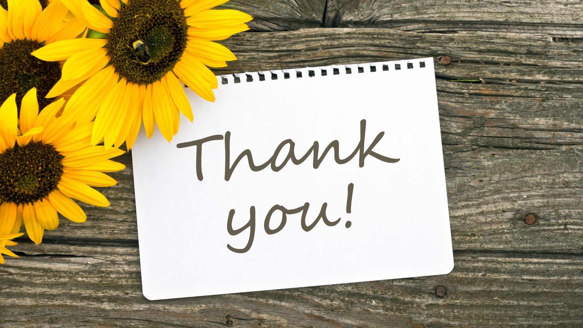 Say ‘Thank you’ instead!