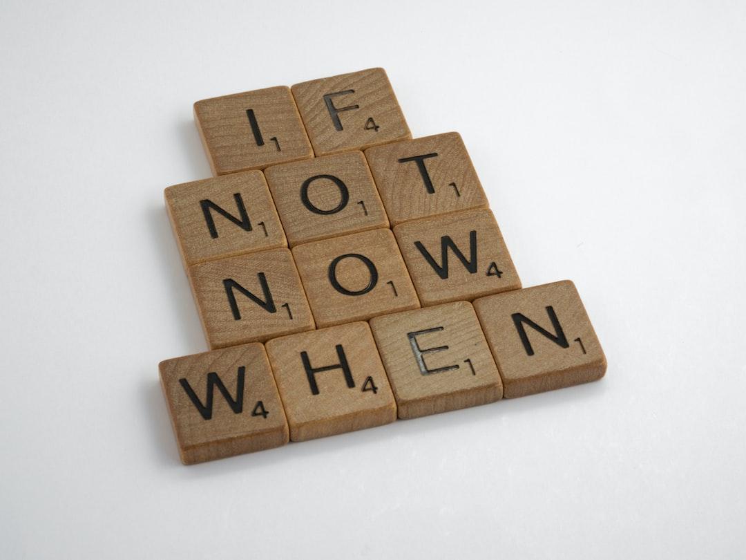 The Best Time To Act Was Yesterday