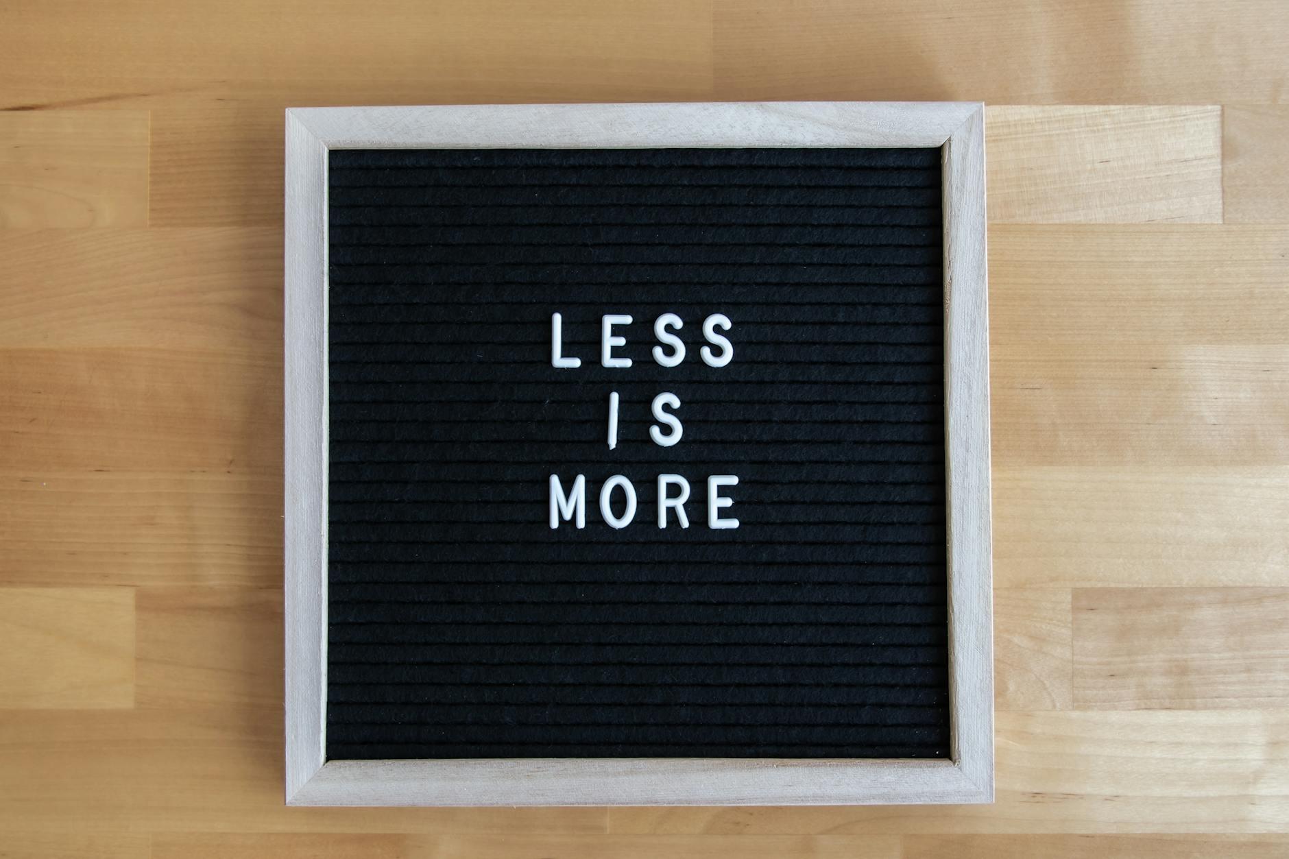 Less words, More Meaning.