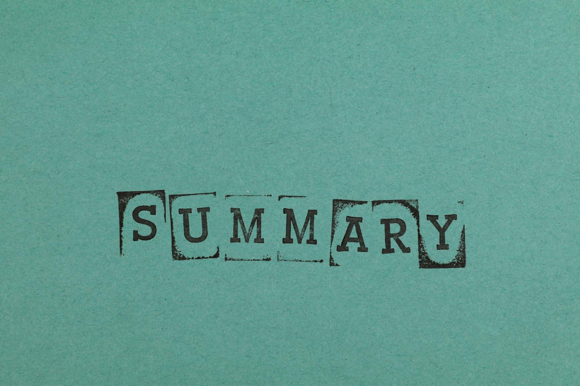 Summary (Continued)