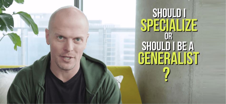Being a specialized generalist