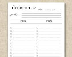 Pro and Con Lists