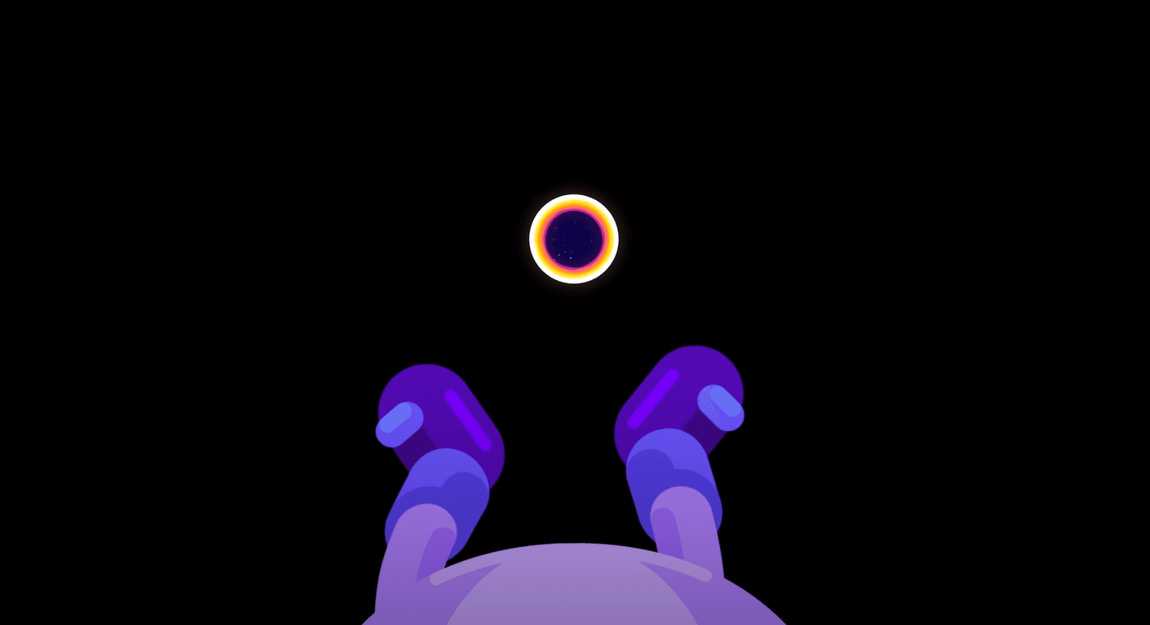 Inside a big black hole