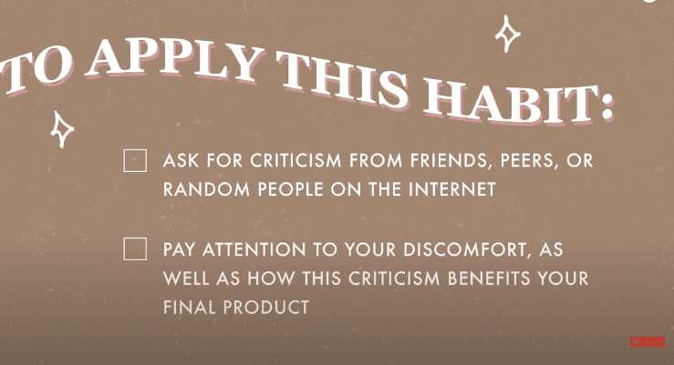 #3 Seeking Criticism